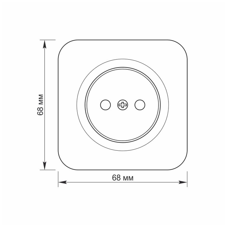 Розетка Videx BINERA IP20 зовнішня 1ая біла (VF-BNS21-W) - фото 4