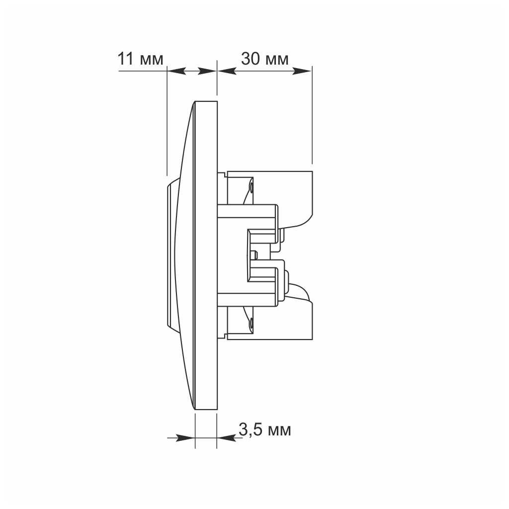 Розетка Videx BINERA 2ая (VF-BNSK2-W) - фото 5 Розетка Videx BINERA 2ая (VF-BNSK2-W) - фото 5