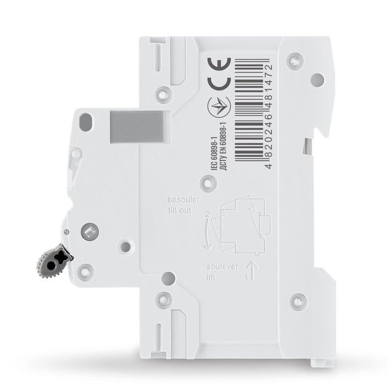 Автоматичний вимикач Videx RS6 RESIST 2п 16А 6кА С (VF-RS6-AV2C16) - фото 3