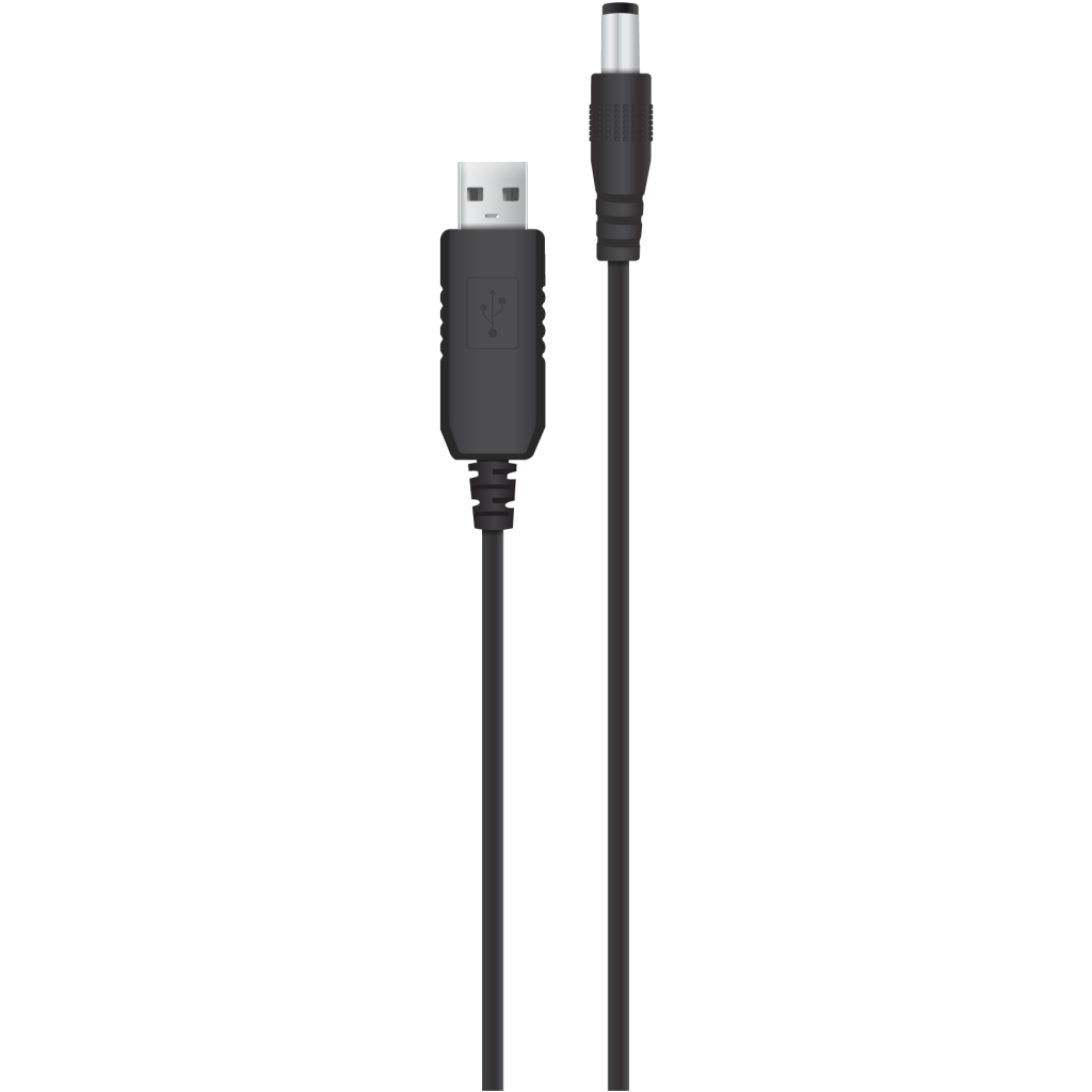 Кабель живлення USB to DC 5.5x2.5mm 9V 1.0m 1.0A ACCLAB (1283126565113) - фото 1