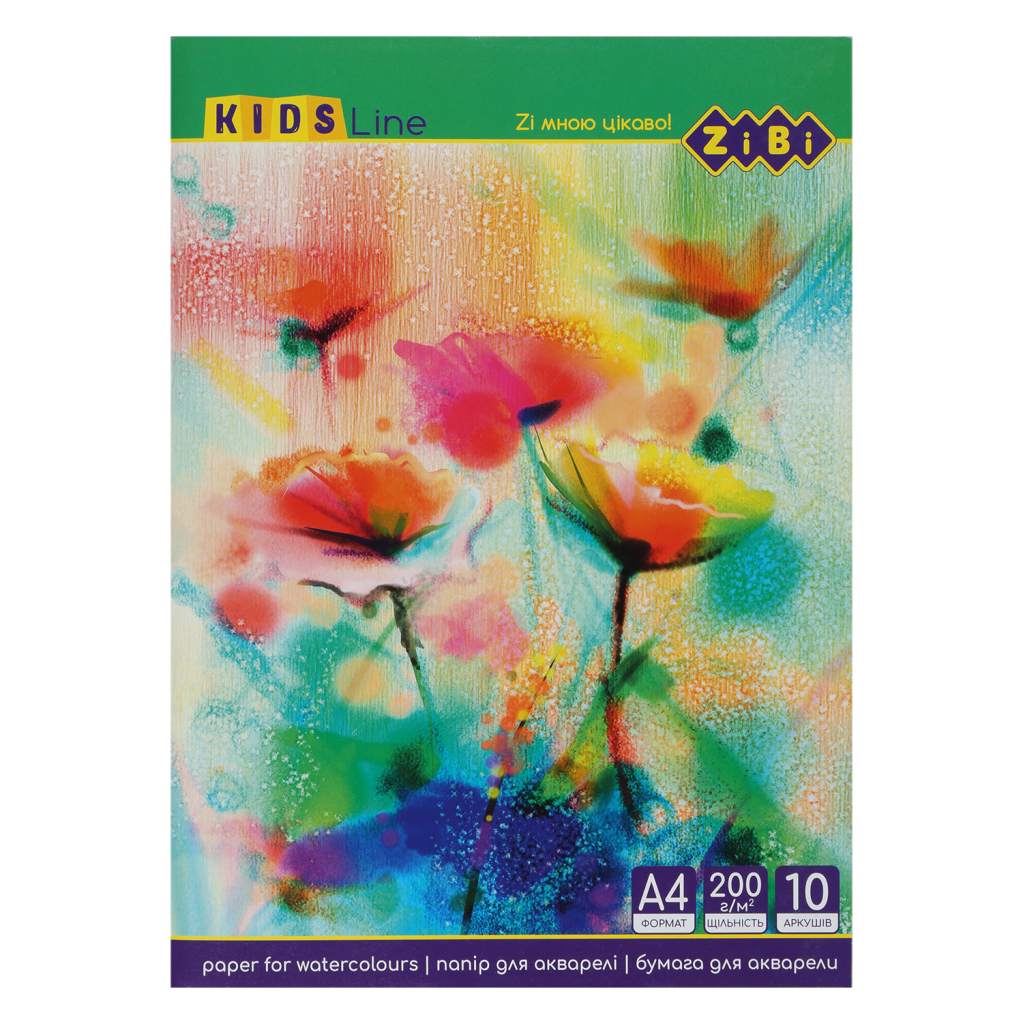 Папір для малювання ZiBi для акварелі A4 10 аркушів 200 гр/м² (ZB.1980) - фото 3 Папір для малювання ZiBi для акварелі A4 10 аркушів 200 гр/м² (ZB.1980) - фото 3