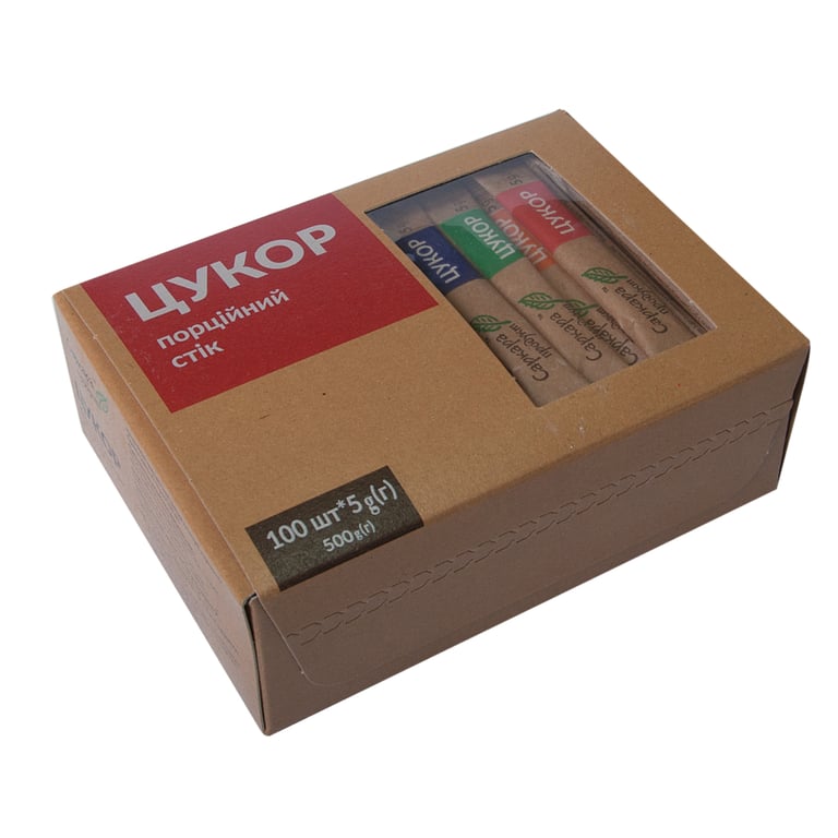 Цукор Саркара продукт порційний 100х5 г 500 г (стік) (16003) - фото 1