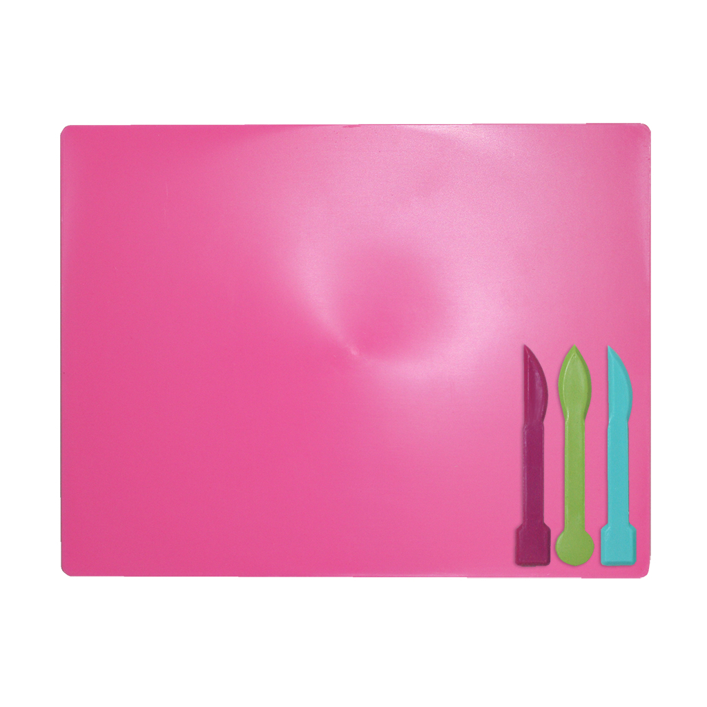 Дошка для пластиліну ZiBi + 3 стеки для ліплення, рожева (ZB.6910-10) - фото 1 Дошка для пластиліну ZiBi + 3 стеки для ліплення, рожева (ZB.6910-10) - фото 1