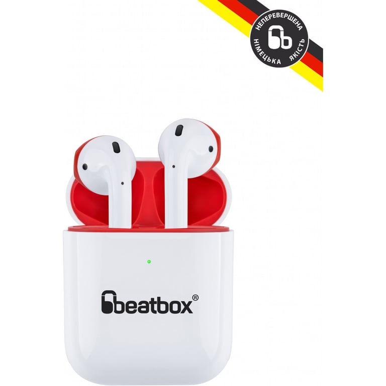 Навушники BeatBox PODS AIR 2 Wireless Charging White-Red (bbpair2wcwr) - фото 5