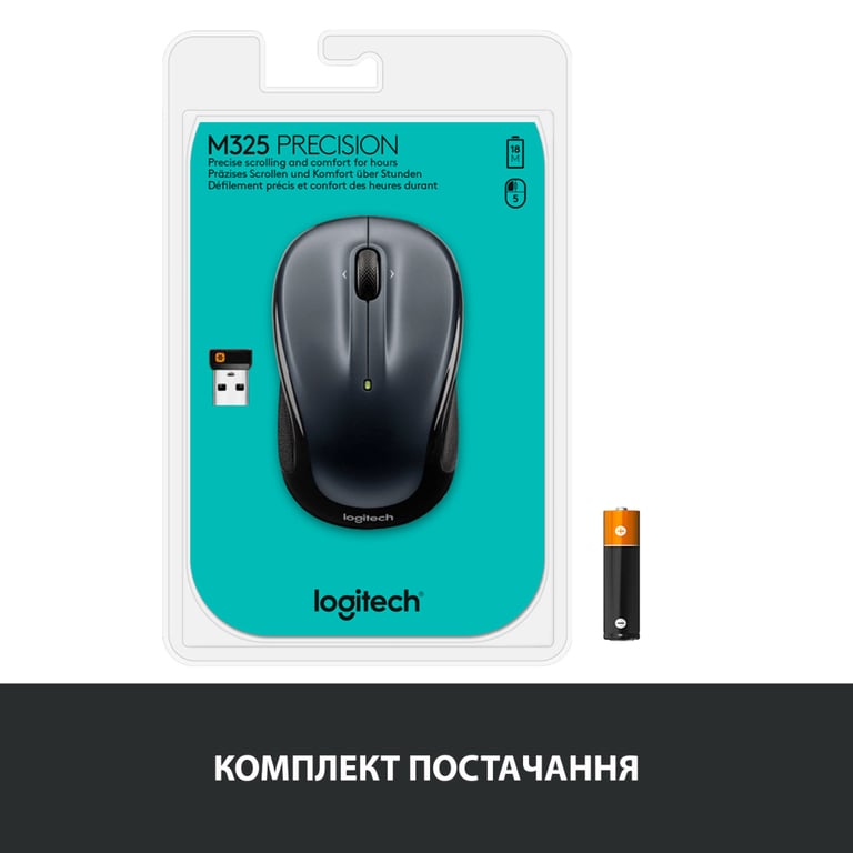 Мишка Logitech M325s Wireless Dark Silver (910-006812) - фото 8