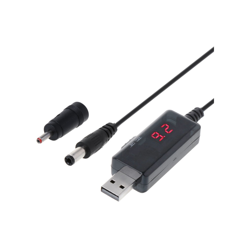 Кабель живлення USB to DC 3.5x1.35mm + 5.5x2.1mm 9V-12V Dynamode (KWS-912V) - фото 1 Кабель живлення USB to DC 3.5x1.35mm + 5.5x2.1mm 9V-12V Dynamode (KWS-912V) - фото 1