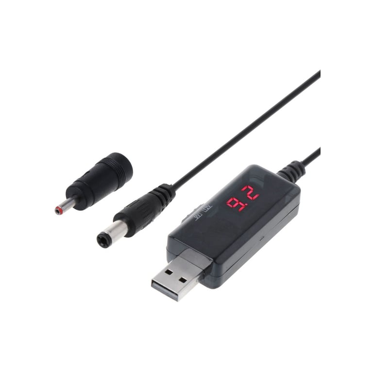 Кабель живлення USB to DC 3.5x1.35mm + 5.5x2.1mm 9V-12V Dynamode (KWS-912V) - фото 1