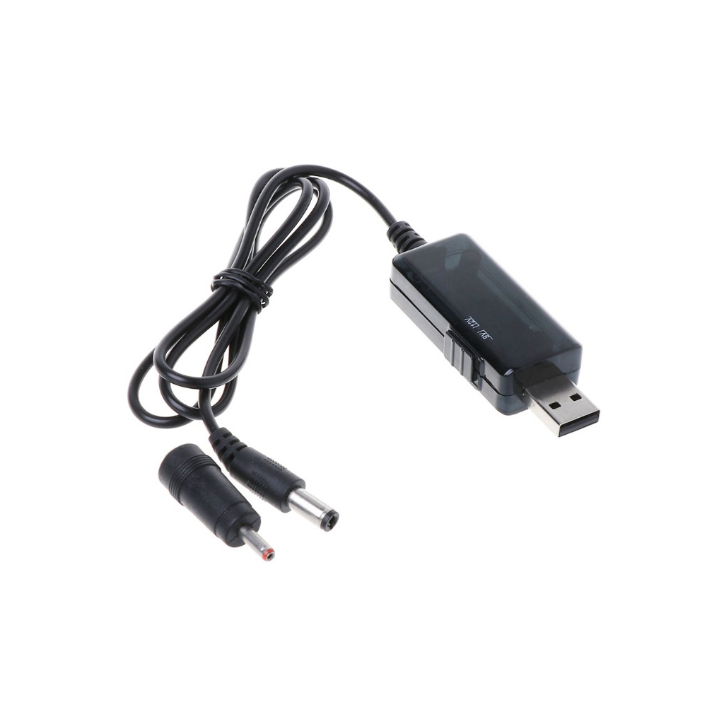 Кабель живлення USB to DC 3.5x1.35mm + 5.5x2.1mm 9V-12V Dynamode (KWS-912V) - фото 2 Кабель живлення USB to DC 3.5x1.35mm + 5.5x2.1mm 9V-12V Dynamode (KWS-912V) - фото 2