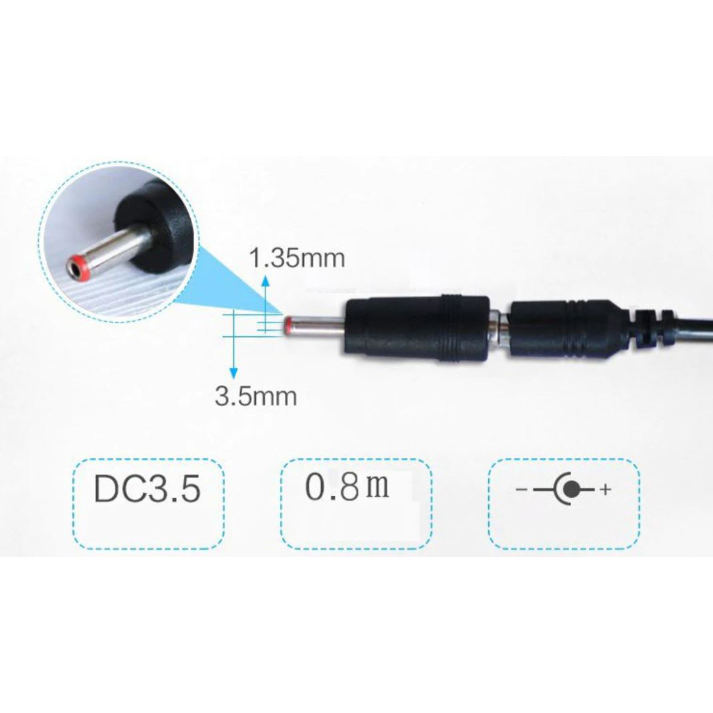 Кабель живлення USB to DC 3.5x1.35mm + 5.5x2.1mm 9V-12V Dynamode (KWS-912V) - фото 5 Кабель живлення USB to DC 3.5x1.35mm + 5.5x2.1mm 9V-12V Dynamode (KWS-912V) - фото 5