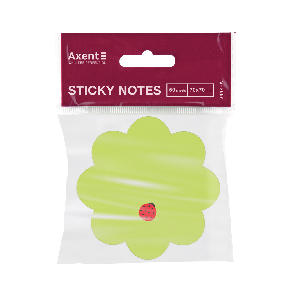 Папір для нотаток Axent з клейким шаром Flower 70х70мм, 50 аркушів (2444-05-A) - фото 2 Папір для нотаток Axent з клейким шаром Flower 70х70мм, 50 аркушів (2444-05-A) - фото 2
