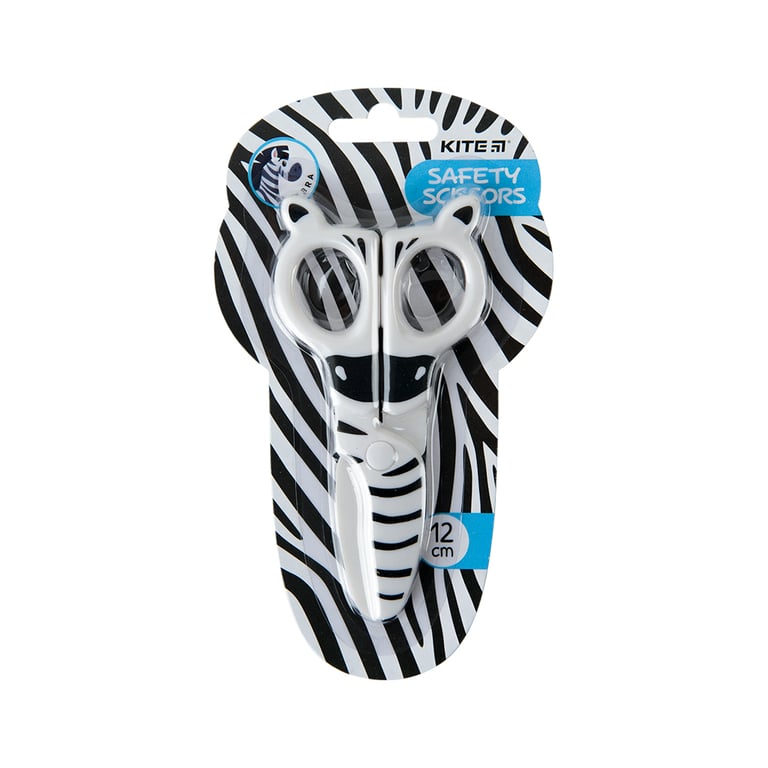 Ножиці Kite дитячі безпечні Zebra, 12 см (K22-008-02) - фото 1