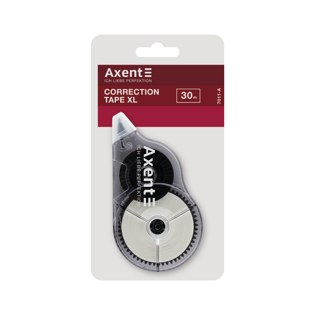 Коректор Axent стрічковий 5мм х 30м сірий (7011-A) - фото 2 Коректор Axent стрічковий 5мм х 30м сірий (7011-A) - фото 2