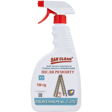 Засіб для прибирання після ремонту San Clean Professional Line для генерального прибирання після ремонту 750 г (4820003544372) - фото 1