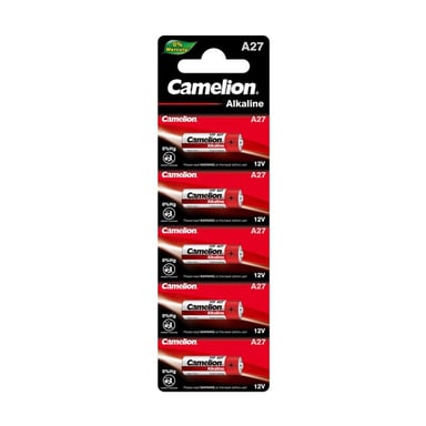Батарейка Camelion A27 / LR27 Alkaline * 5 (A27-BP5) - фото 1