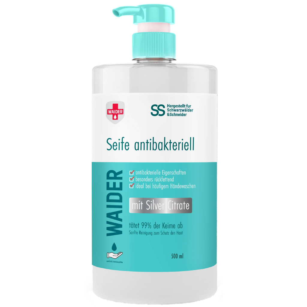 Рідке мило Waider антибактеріальної дії 500 мл (4823098412113) Рідке мило Waider антибактеріальної дії 500 мл (4823098412113)