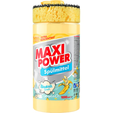 Засіб для ручного миття посуду Maxi Power Банан 1000 мл (4823098408499) - фото 1