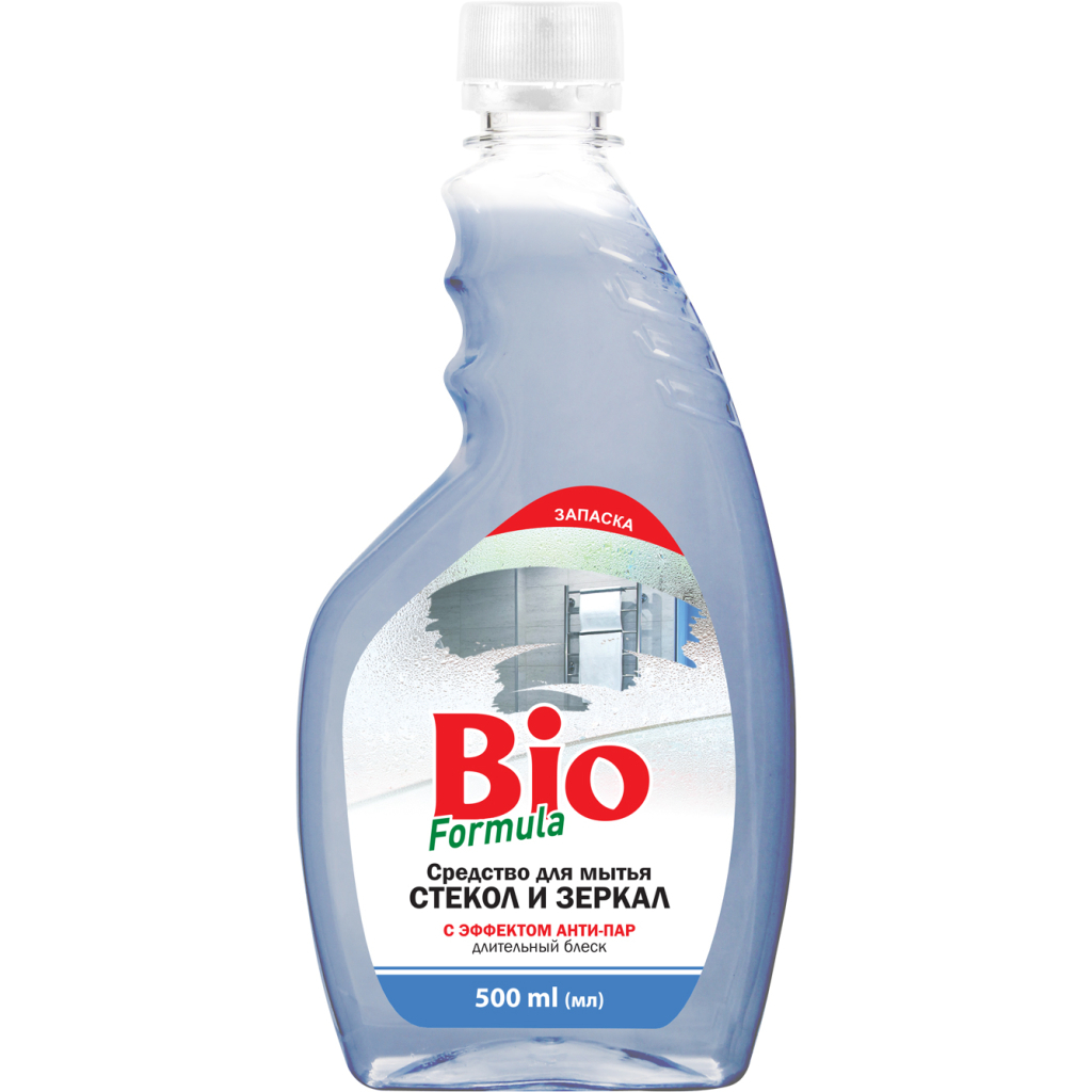 Засіб для миття скла Bio Formula Анти-пара запаска 500 мл (4820168432545) - фото 1 Засіб для миття скла Bio Formula Анти-пара запаска 500 мл (4820168432545) - фото 1