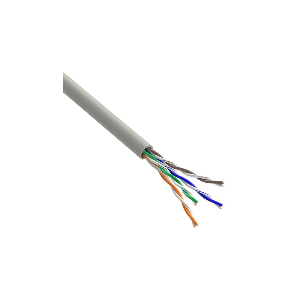 Кабель мережевий OK-Net UTP 100м cat.5e (U/UTP-cat.5Е-SL) (КПВ-ВП (100) 4х2х0,46 / 100) - фото 1