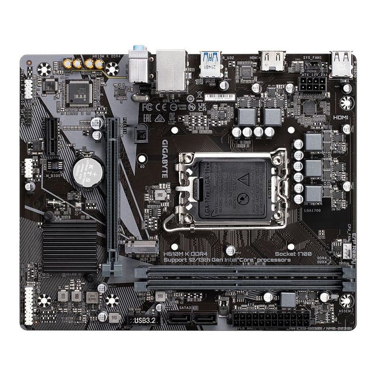 Материнська плата GIGABYTE H610M K DDR4 - фото 3