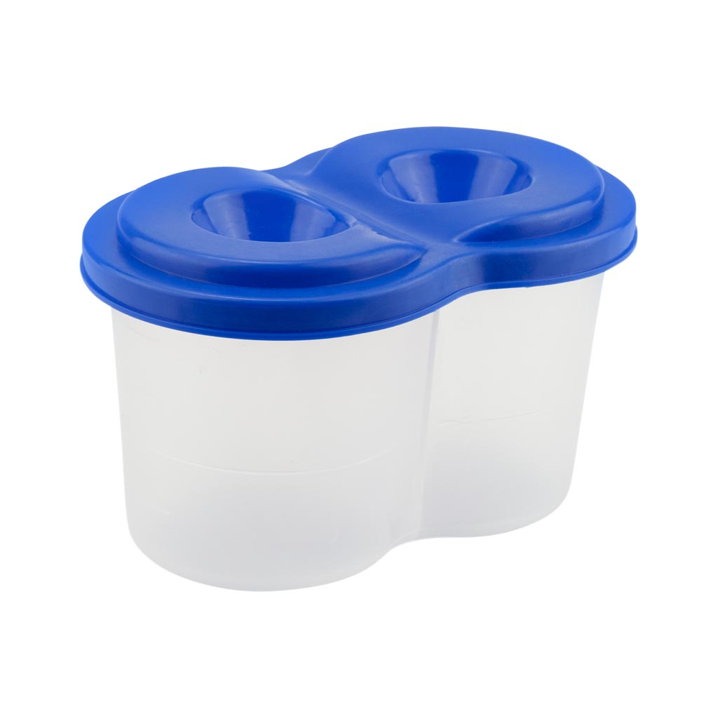 Стакан-непроливайка Kite подвійний, синій (K17-1142-02) - фото 1 Стакан-непроливайка Kite подвійний, синій (K17-1142-02) - фото 1