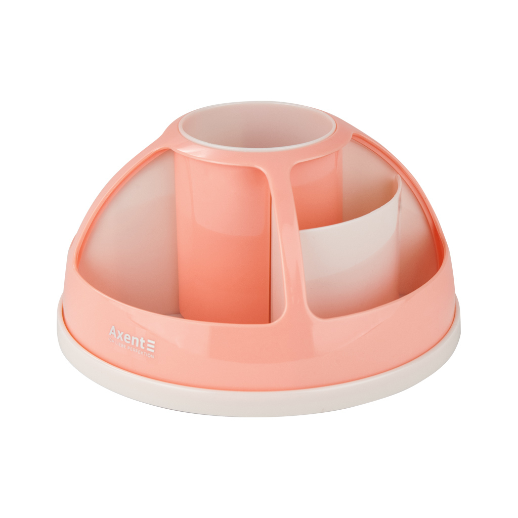 Настільний набір Axent підставка-органайзер Duoton кругла 17х10х17 см Пластикова Персикова (2204-42-A) - фото 1 Настільний набір Axent підставка-органайзер Duoton кругла 17х10х17 см Пластикова Персикова (2204-42-A) - фото 1