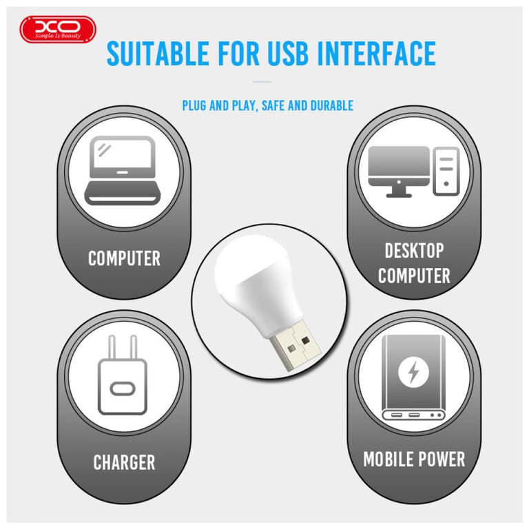 Лампа USB XO XO-Y1 (1283126558542) - фото 8