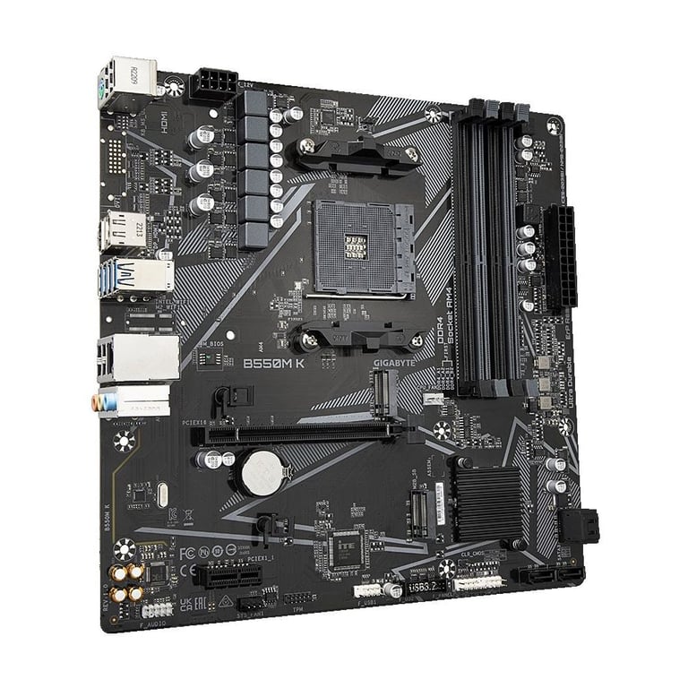 Материнська плата GIGABYTE B550M K - фото 2
