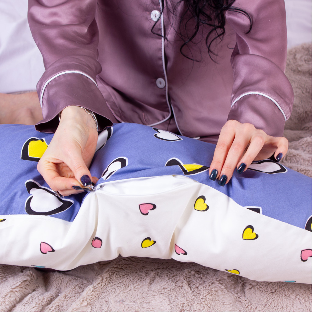 Подушка MirSon для вагітних та годування №8320 Print Line 17-0143 Mayya Бязь 30х170х20 см (2200006200451) - фото 3 Подушка MirSon для вагітних та годування №8320 Print Line 17-0143 Mayya Бязь 30х170х20 см (2200006200451) - фото 3