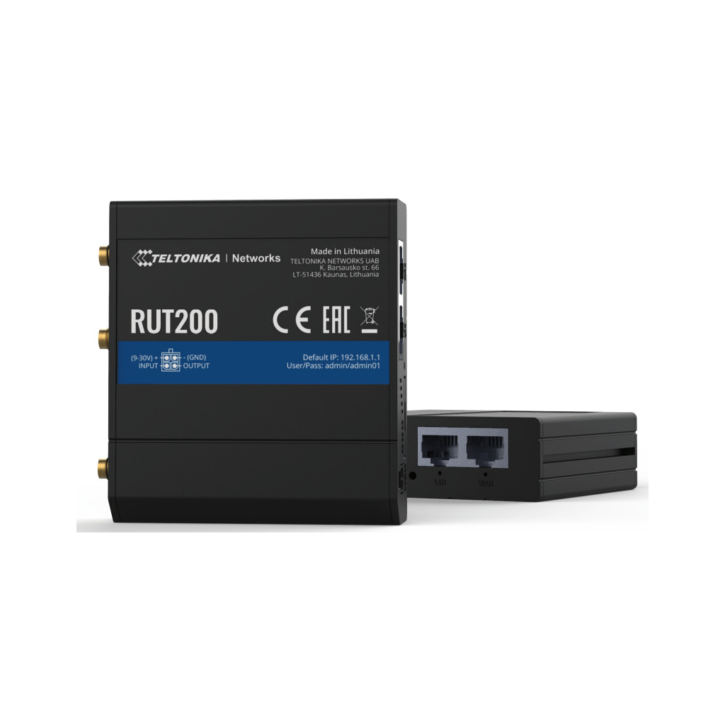 Маршрутизатор Teltonika RUT200 - фото 2 Маршрутизатор Teltonika RUT200 - фото 2