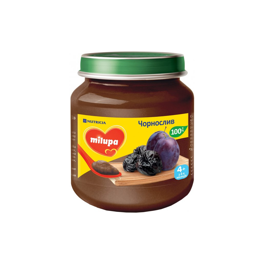 Дитяче пюре Milupa Чорнослив з 4 місяців 125 г (5900852051395) - фото 1