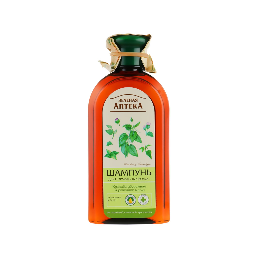 Шампунь Зелена Аптека Кропива дводомна та реп'яхова олія 350 мл (4823015904967) - фото 1 Шампунь Зелена Аптека Кропива дводомна та реп'яхова олія 350 мл (4823015904967) - фото 1