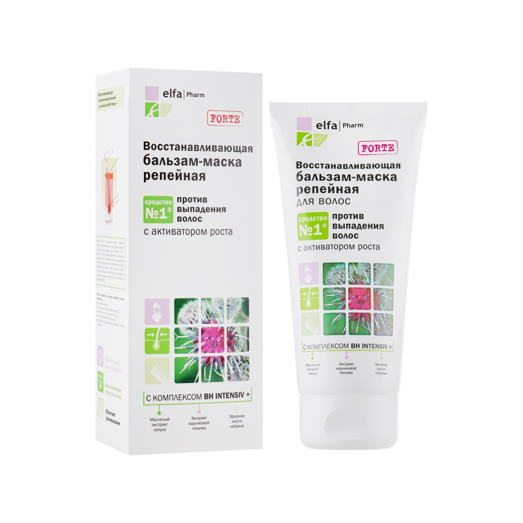 Маска для волосся Elfa Pharm Реп%27яхова Проти випадіння волосся 200 мл (5901845500197) Маска для волосся Elfa Pharm Реп%27яхова Проти випадіння волосся 200 мл (5901845500197)