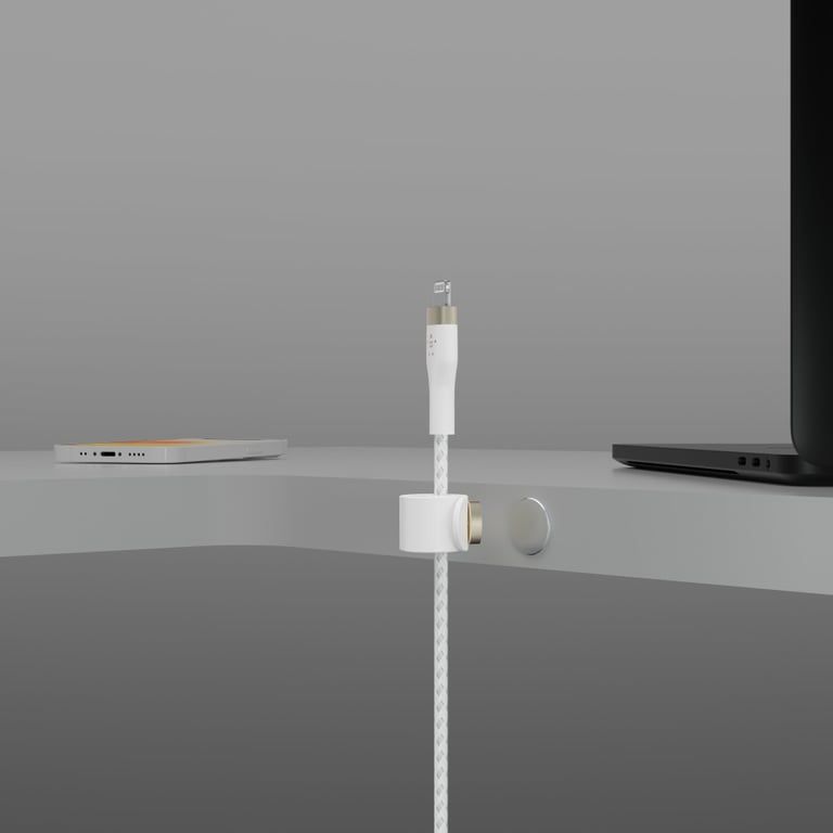 Дата кабель USB 2.0 AM to Lightning 1.0m white Belkin (CAA010BT1MWH) - фото 5