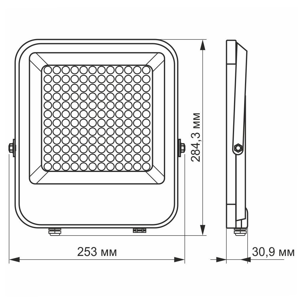Прожектор Videx LED PREMIUM VIDEX F2 100W 5000K (VL-F2-1005G) - фото 2 Прожектор Videx LED PREMIUM VIDEX F2 100W 5000K (VL-F2-1005G) - фото 2