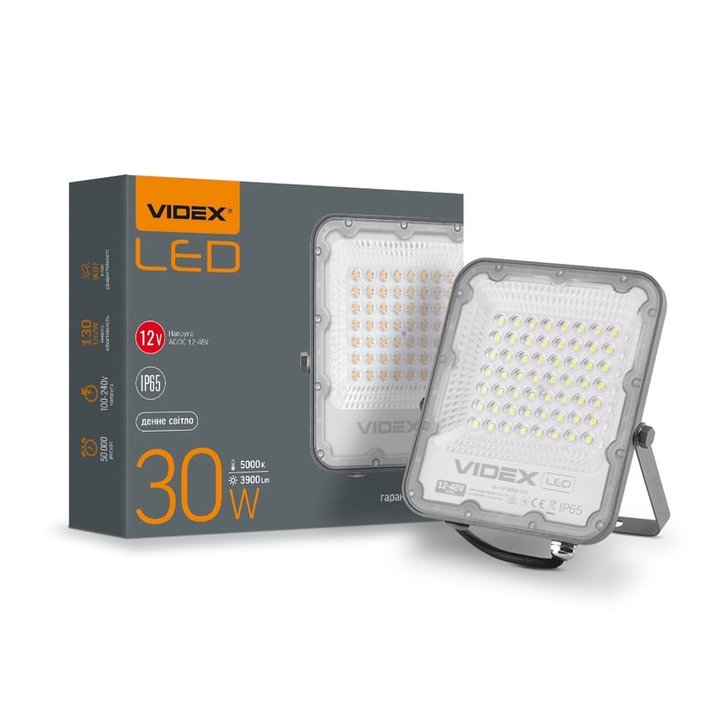 Прожектор Videx LED PREMIUM VIDEX F2 30W 5000K (VL-F2-305G) - фото 3