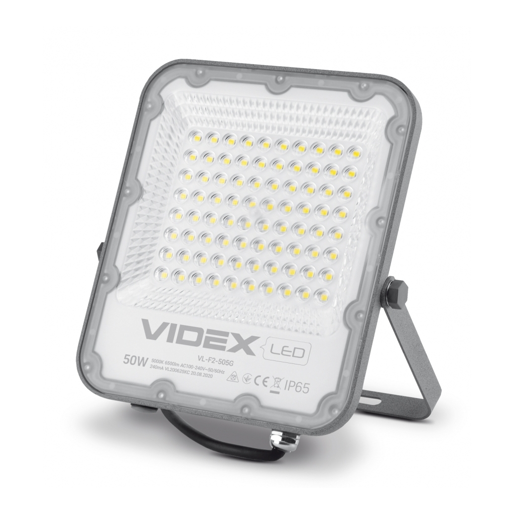 Прожектор Videx LED PREMIUM VIDEX F2 50W 5000K (VL-F2-505G) - фото 1