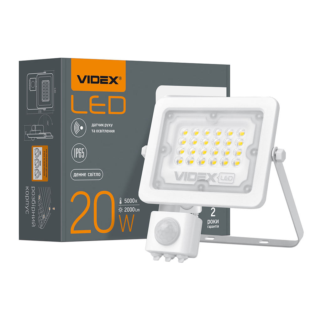 Прожектор Videx LED F2e 20W 5000K (VL-F2e205W-S) Прожектор Videx LED F2e 20W 5000K (VL-F2e205W-S)