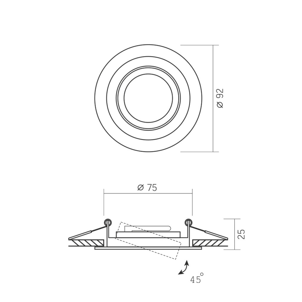 Світильник точковий Videx під лампу GU10 врізний Круглий Білий (VL-SPF08R-W) - фото 5 Світильник точковий Videx під лампу GU10 врізний Круглий Білий (VL-SPF08R-W) - фото 5