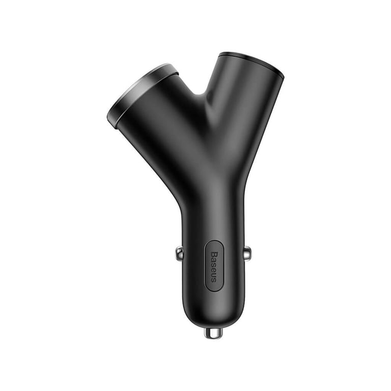 Зарядний пристрій Baseus Y type dual USB-A Black (CCALL-YX01) - фото 2