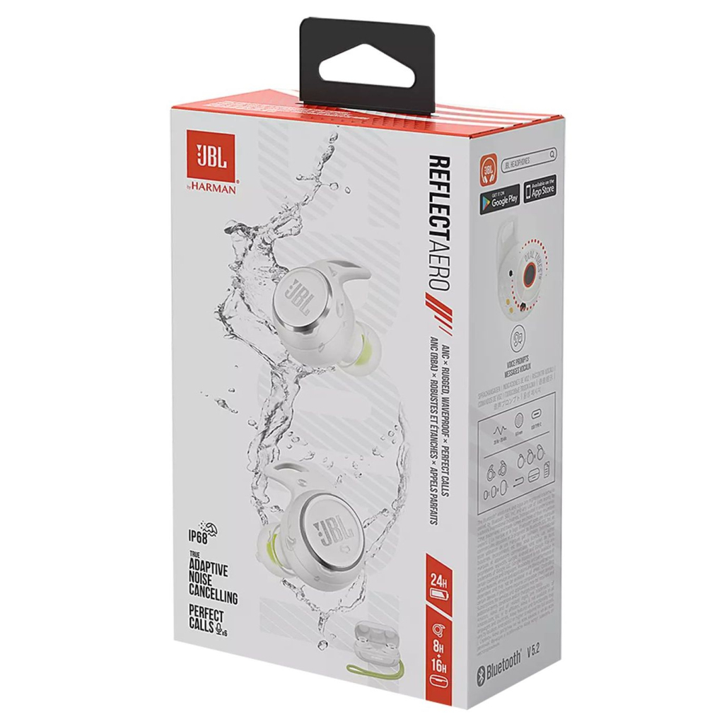 Навушники JBL Reflect Aero TWS White (JBLREFLECTAEROWHT) - фото 10 Навушники JBL Reflect Aero TWS White (JBLREFLECTAEROWHT) - фото 10