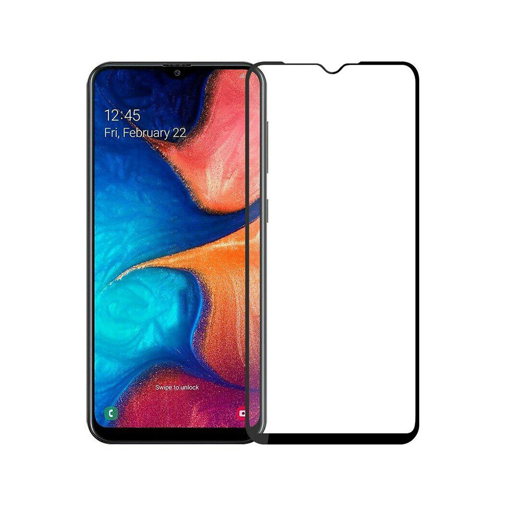 Скло захисне PowerPlant Full screen Samsung Galaxy A20, Black (GL606849) - фото 1 Скло захисне PowerPlant Full screen Samsung Galaxy A20, Black (GL606849) - фото 1
