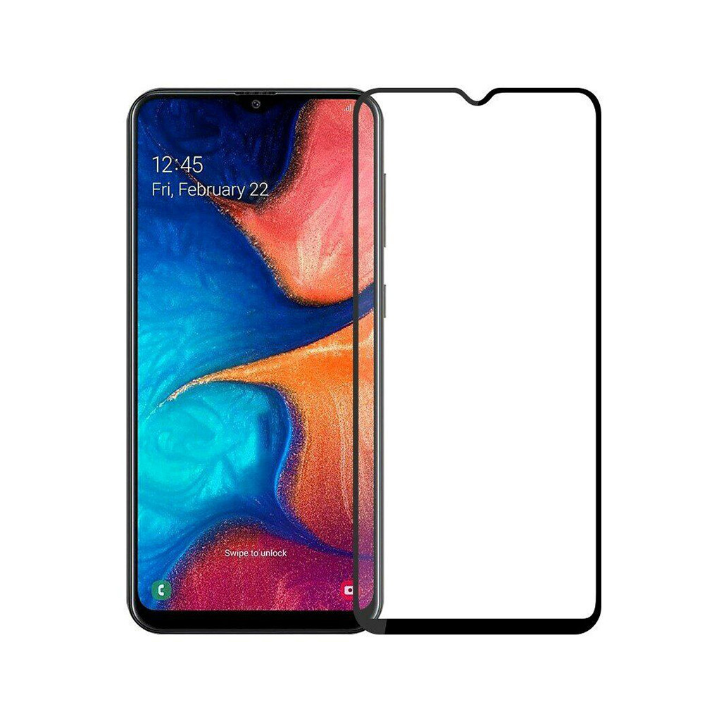 Скло захисне PowerPlant Full screen Samsung Galaxy A20S, Black (GL607563) Скло захисне PowerPlant Full screen Samsung Galaxy A20S, Black (GL607563)