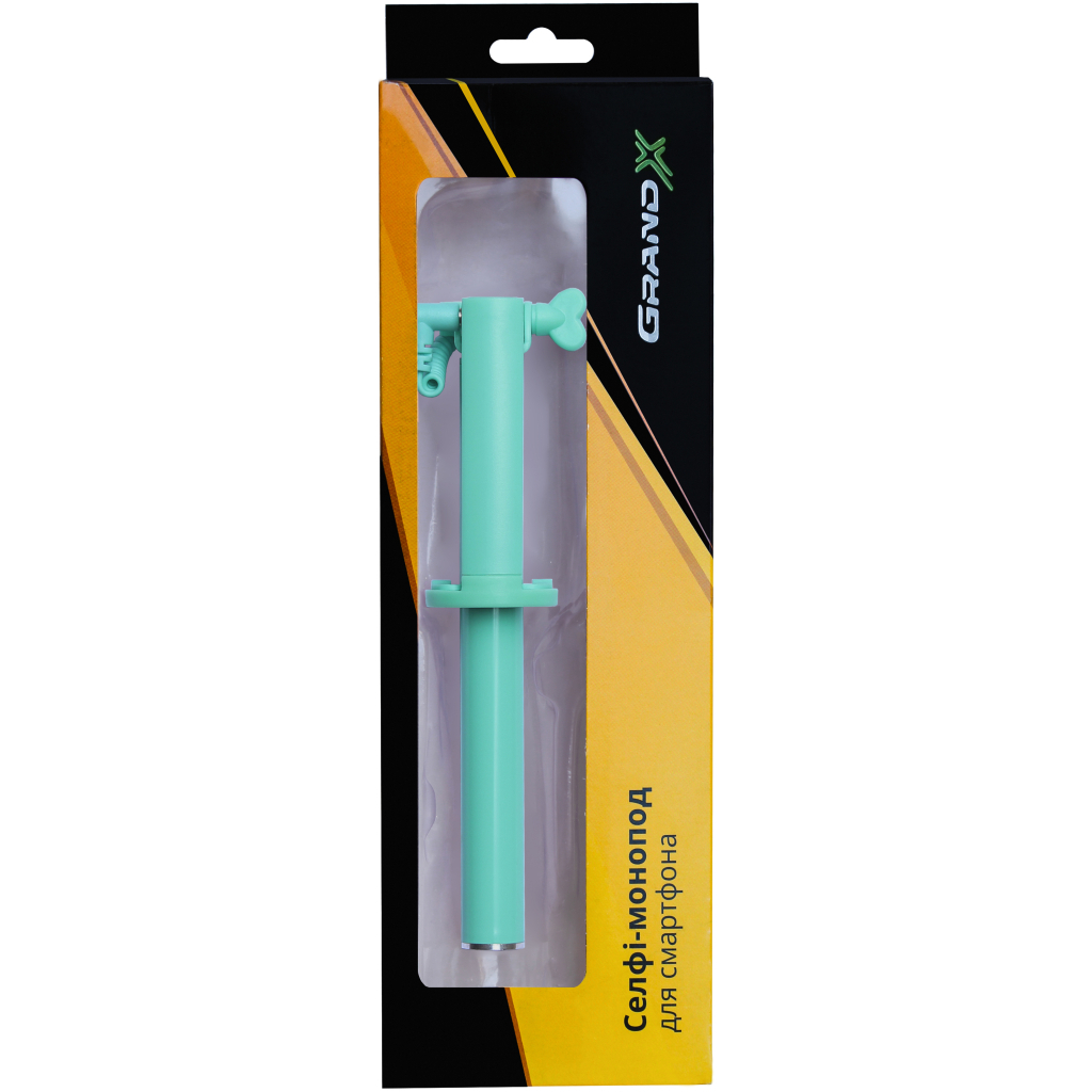 Монопод для селфі Grand-X Elegant 3,5 U-кріплення, бірюзовий (E3UTQ) - фото 6 Монопод для селфі Grand-X Elegant 3,5 U-кріплення, бірюзовий (E3UTQ) - фото 6