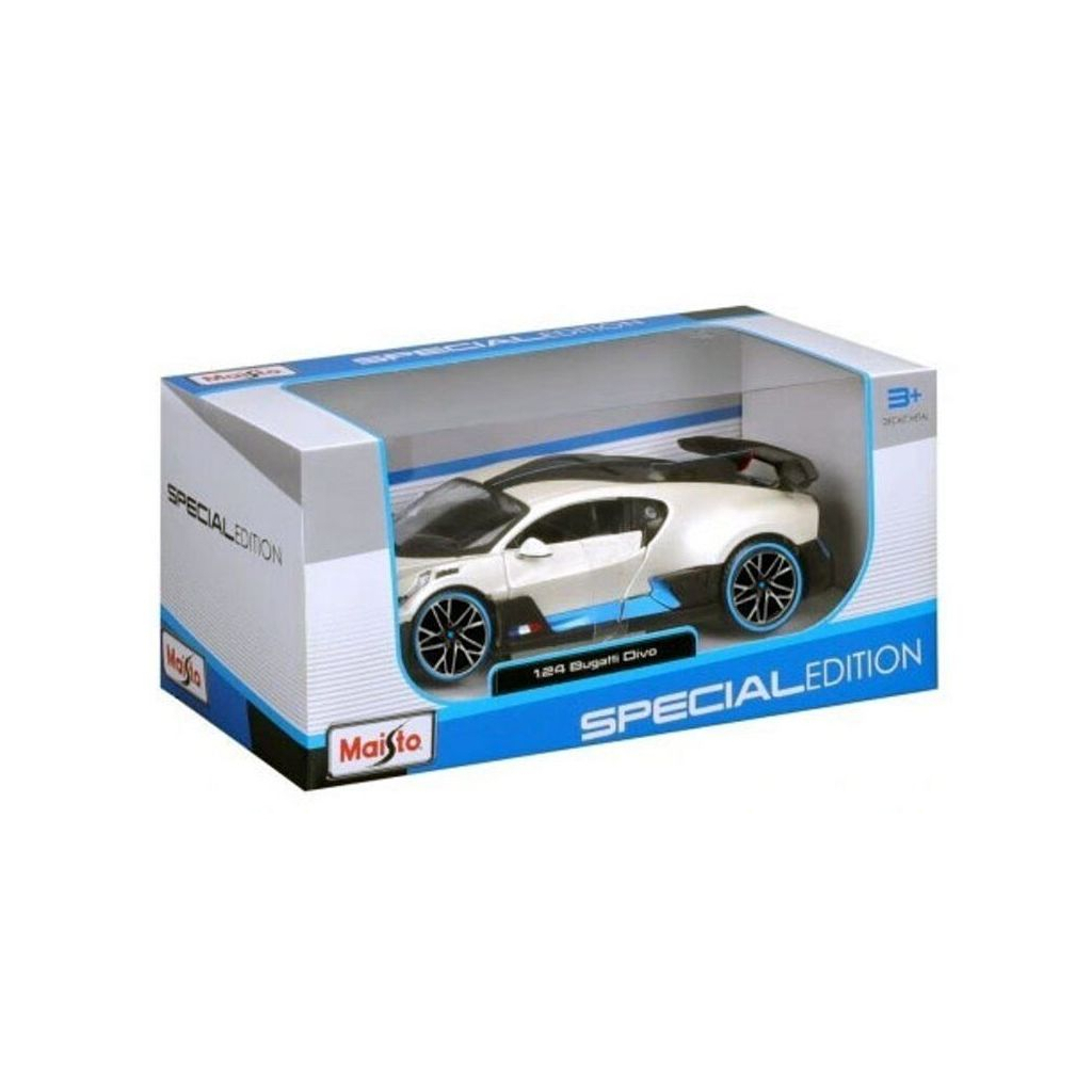 Масштабна модель автомобіля Maisto Bugatti Divo білий 1:24 (31526 met. white) - фото 5 Масштабна модель автомобіля Maisto Bugatti Divo білий 1:24 (31526 met. white) - фото 5