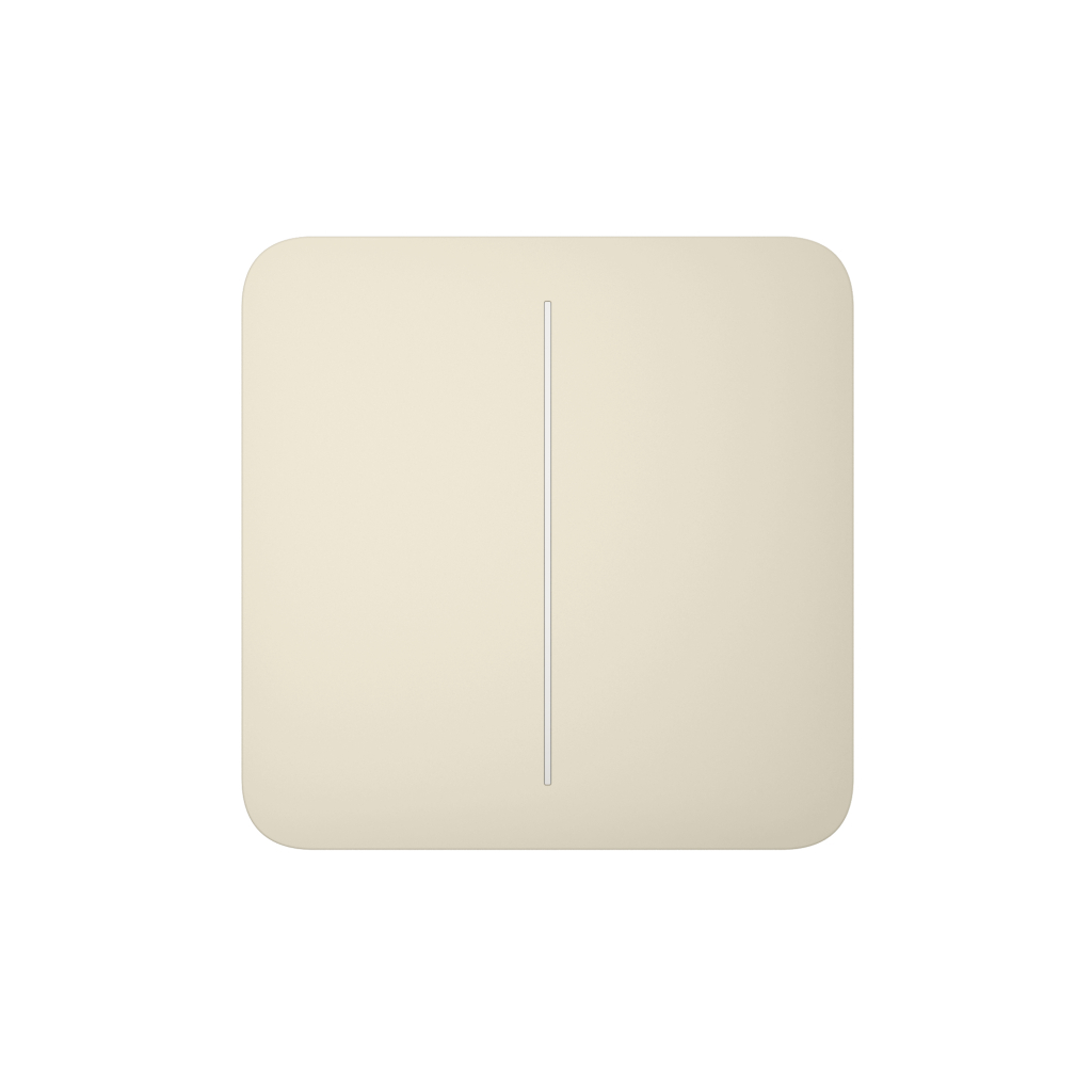 Накладна панель Ajax SoloButton 2-gang кістка - фото 1