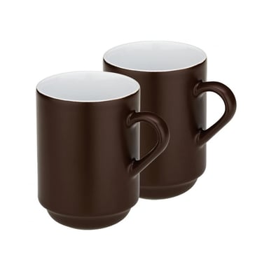 Набір чашок Kela Mattia 300 мл 2 шт Brown (12758) - фото 1