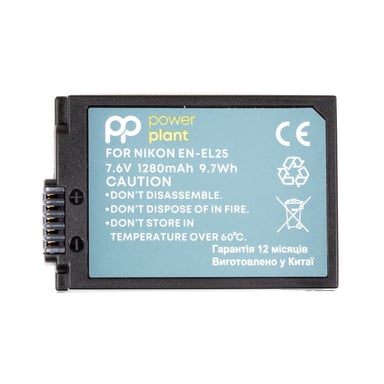 Акумулятор до фото/відео PowerPlant Nikon EN-EL25 1280mAh (decoded) (CB970520) - фото 1