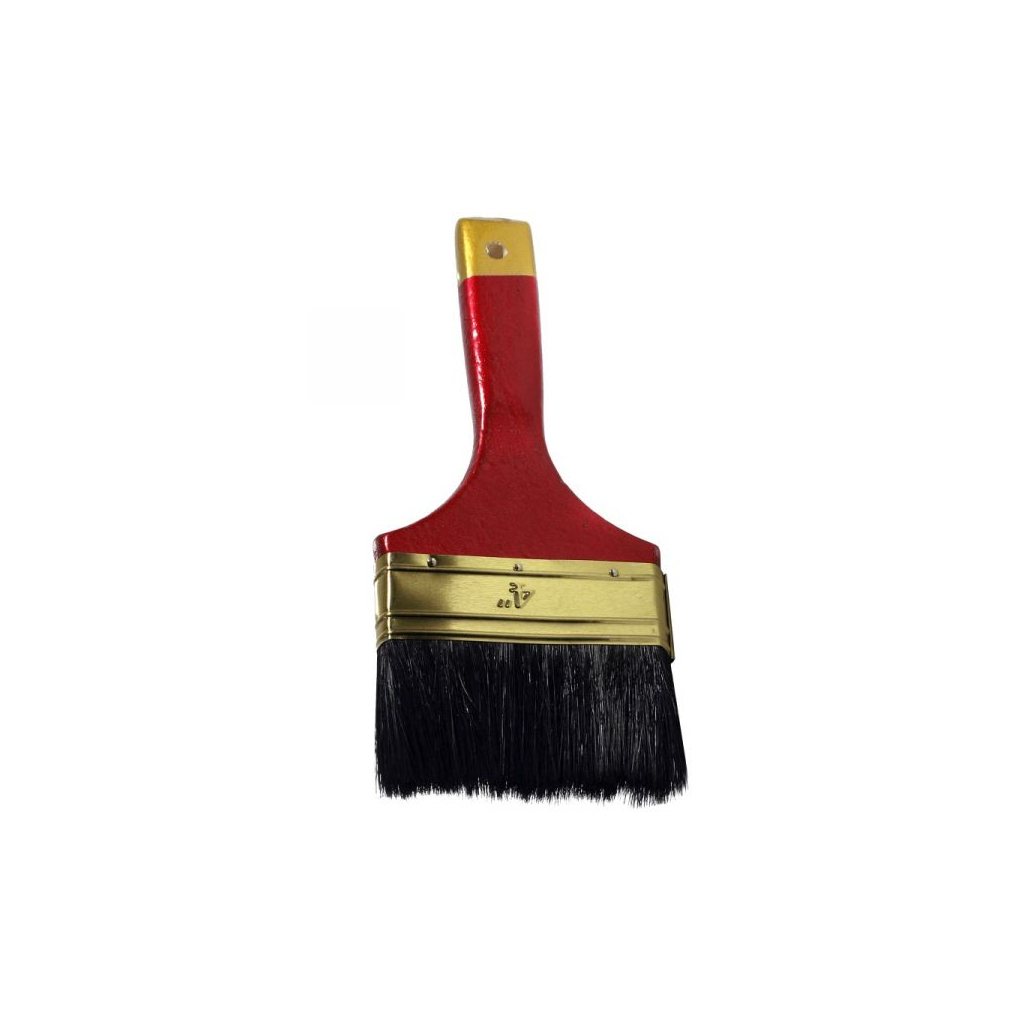 Пензель малярний Зеніт флейцевий для лаку 4" (50000340) - фото 1 Пензель малярний Зеніт флейцевий для лаку 4" (50000340) - фото 1