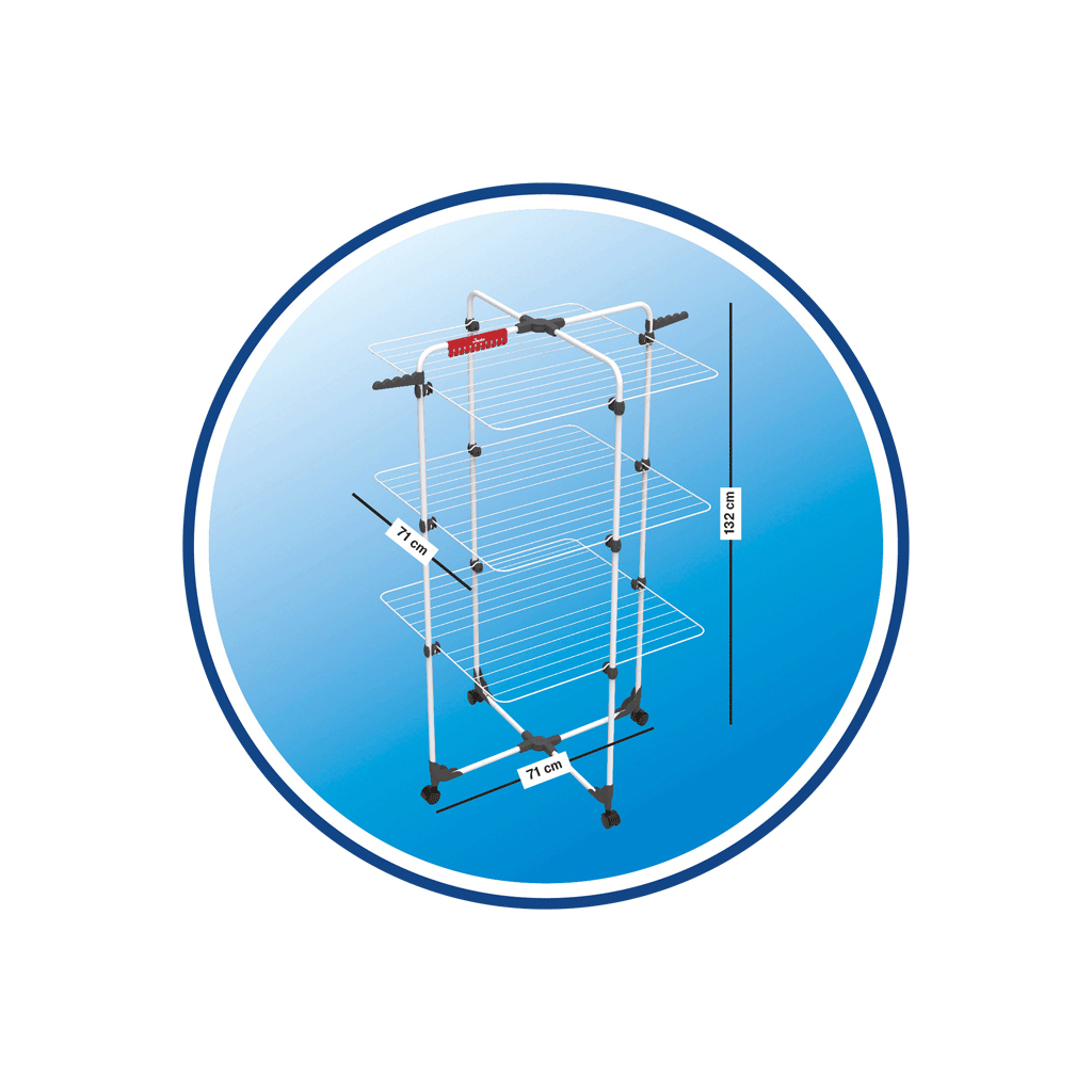 Сушарка для білизни Vileda Mixer 3 Tower Indoor Dryer 30 м (4023103202092) - фото 3 Сушарка для білизни Vileda Mixer 3 Tower Indoor Dryer 30 м (4023103202092) - фото 3