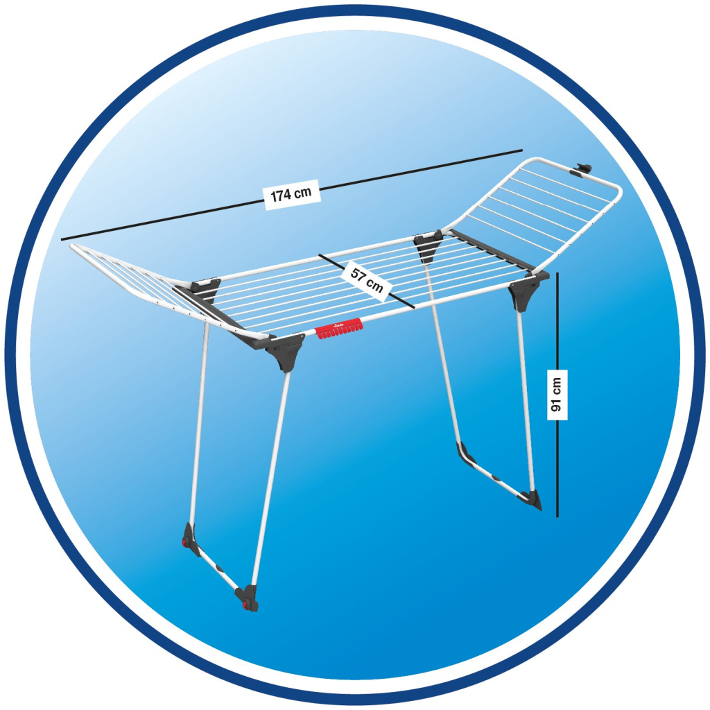 Сушарка для білизни Vileda King Indoor Dryer 20 м (4023103202139) - фото 3 Сушарка для білизни Vileda King Indoor Dryer 20 м (4023103202139) - фото 3